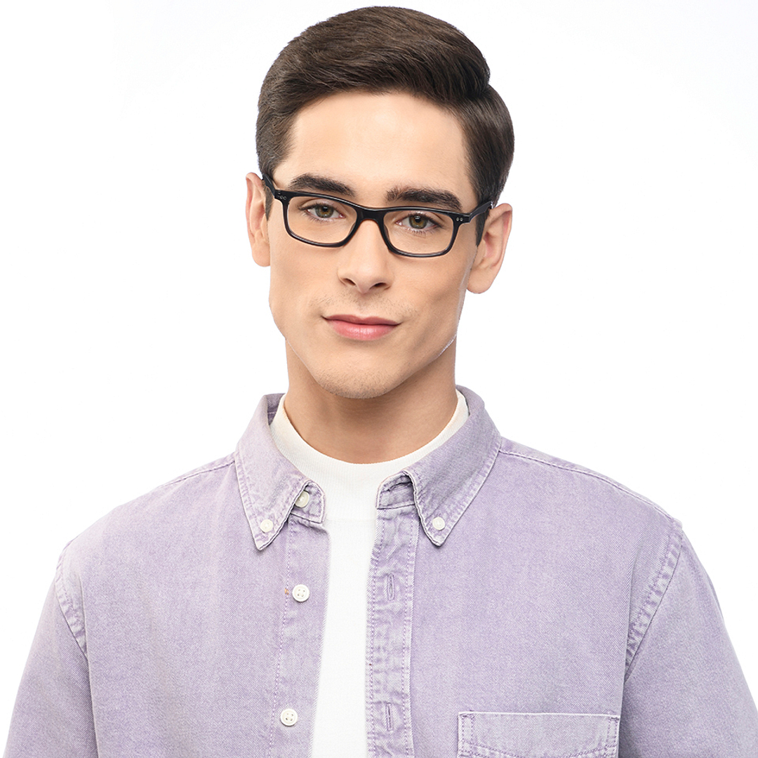 Vincent Chase Online Gray Transparent Full Rim Rectangle left side