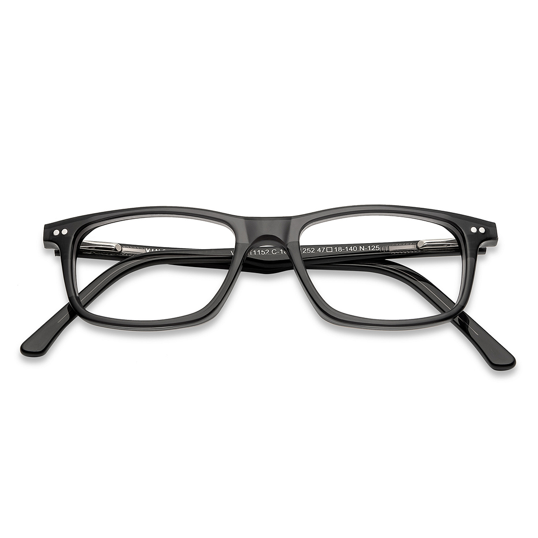 Vincent Chase Online Gray Transparent Full Rim Rectangle left side