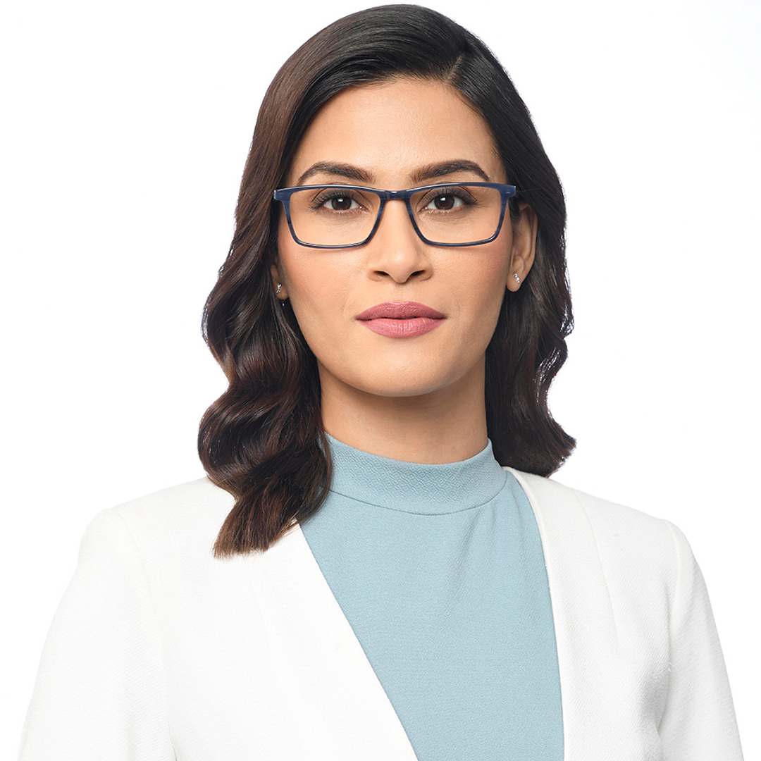 Vincent Chase Online Gray Transparent Full Rim Rectangle right side