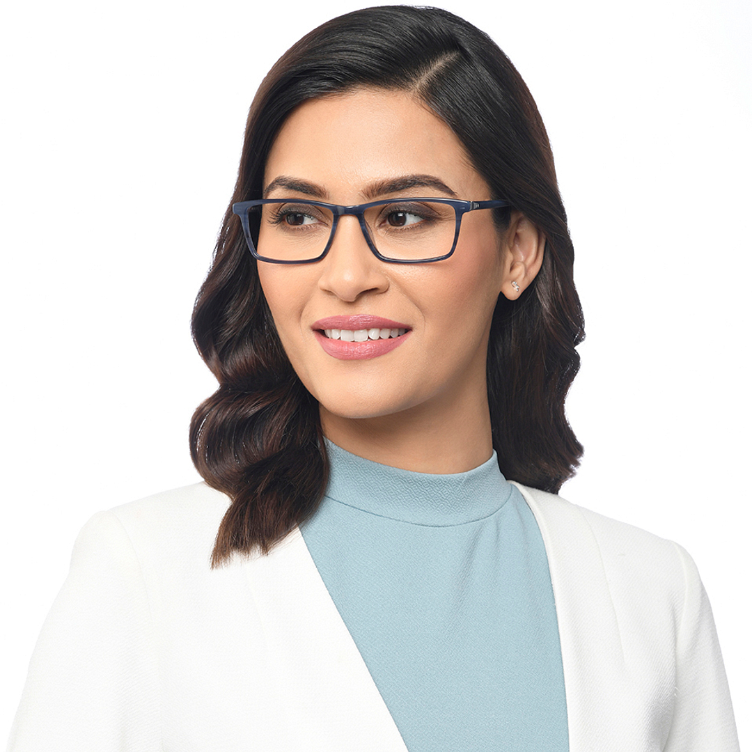 Vincent Chase Online Gray Transparent Full Rim Rectangle left side