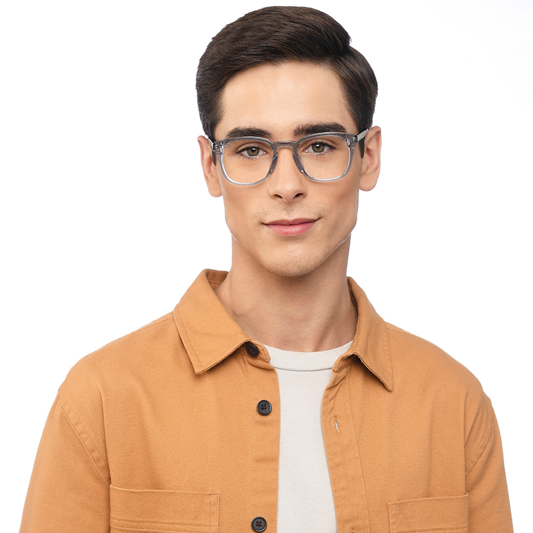 Vincent Chase Online Gray Transparent Full Rim Square right side
