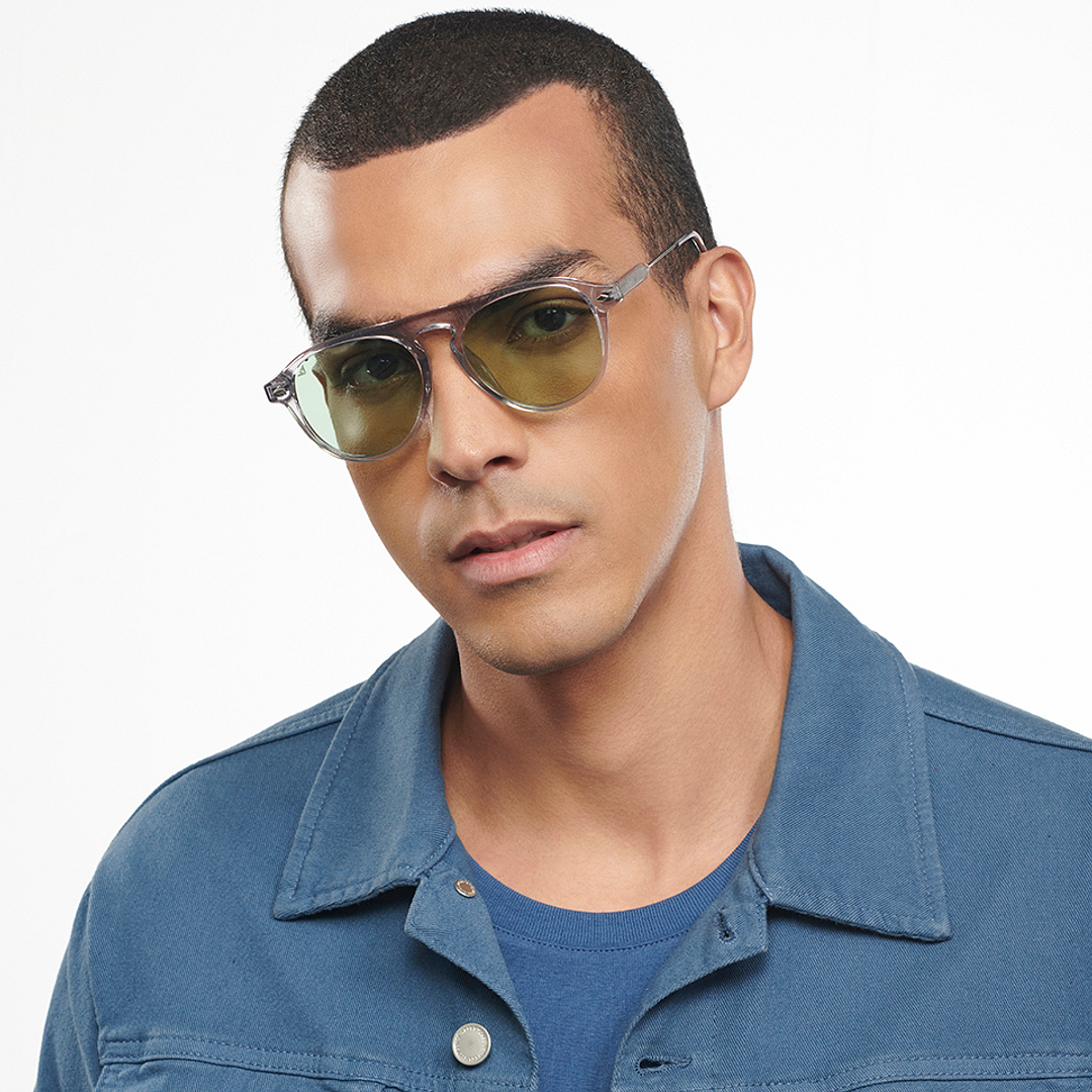 Vincent Chase Online Grey Full Rim Aviator right side