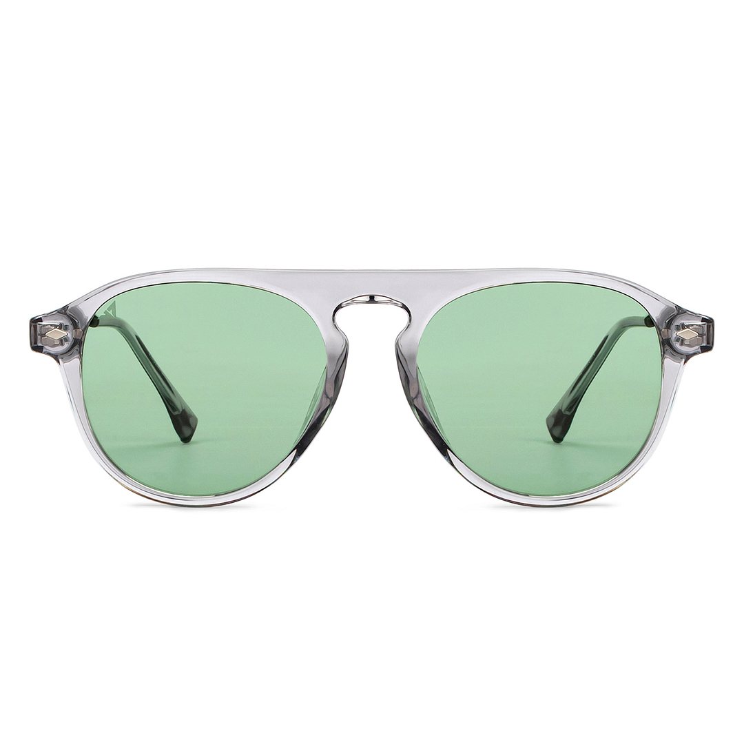 Vincent Chase Online Grey Full Rim Aviator left side