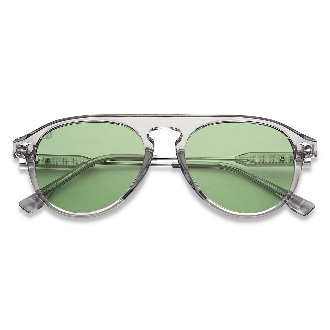 Vincent Chase Online Grey Full Rim Aviator left side