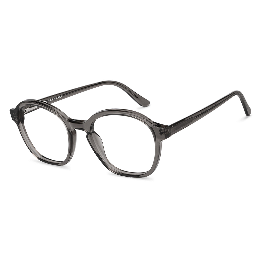 Vincent Chase Online Gray Transparent Full Rim Round right side