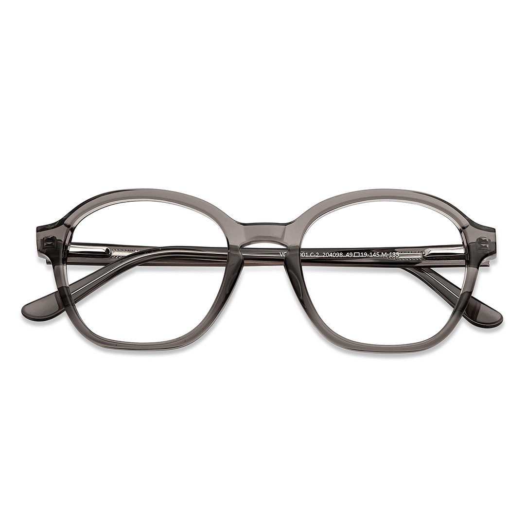 Vincent Chase Online Gray Transparent Full Rim Round left side