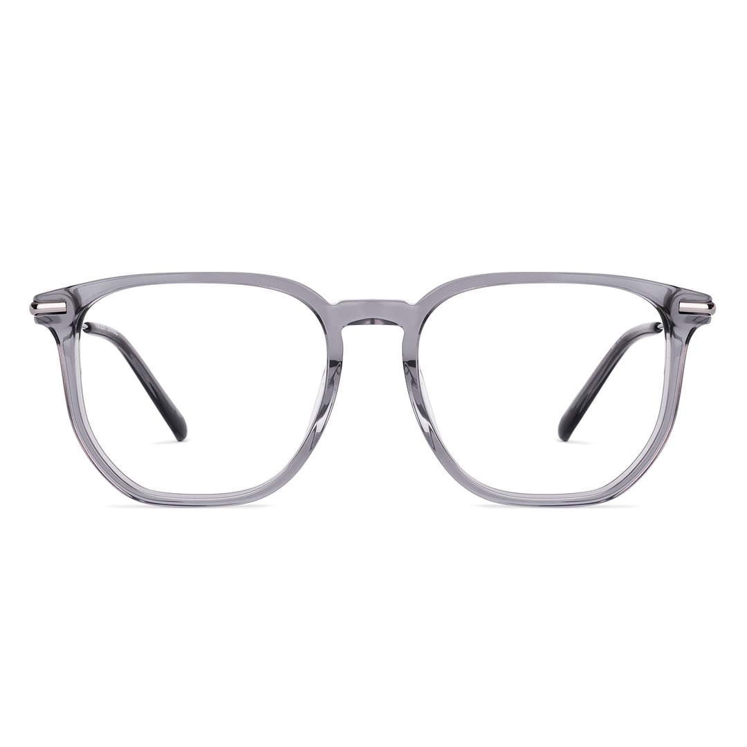 Vincent Chase Gray Transparent Full Rim Geometric right side