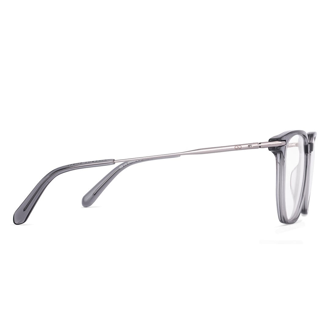Vincent Chase Gray Transparent Full Rim Geometric left side