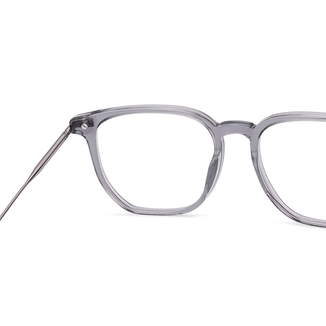 Vincent Chase Gray Transparent Full Rim Geometric right side