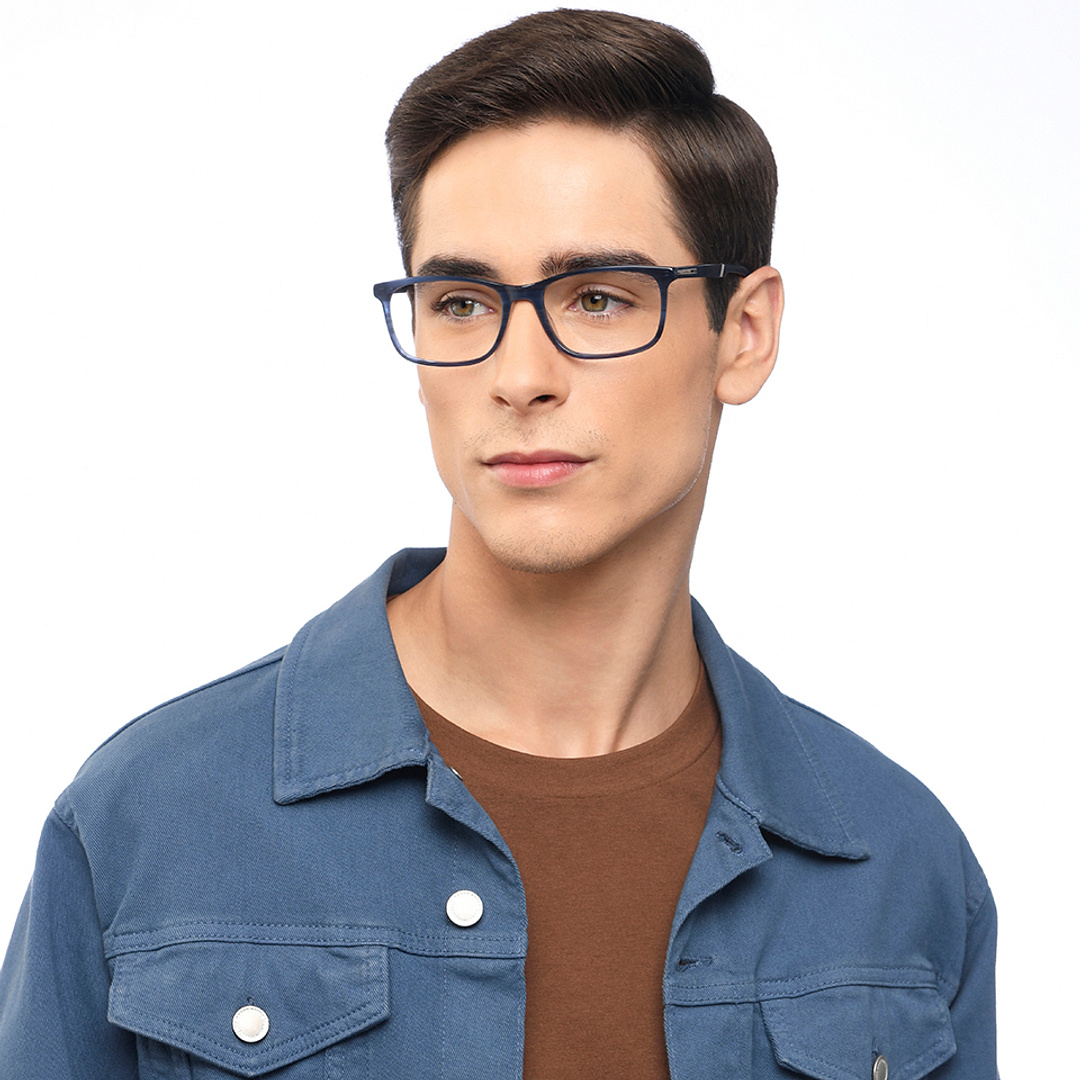Vincent Chase Online Gray Transparent Full Rim Rectangle left side