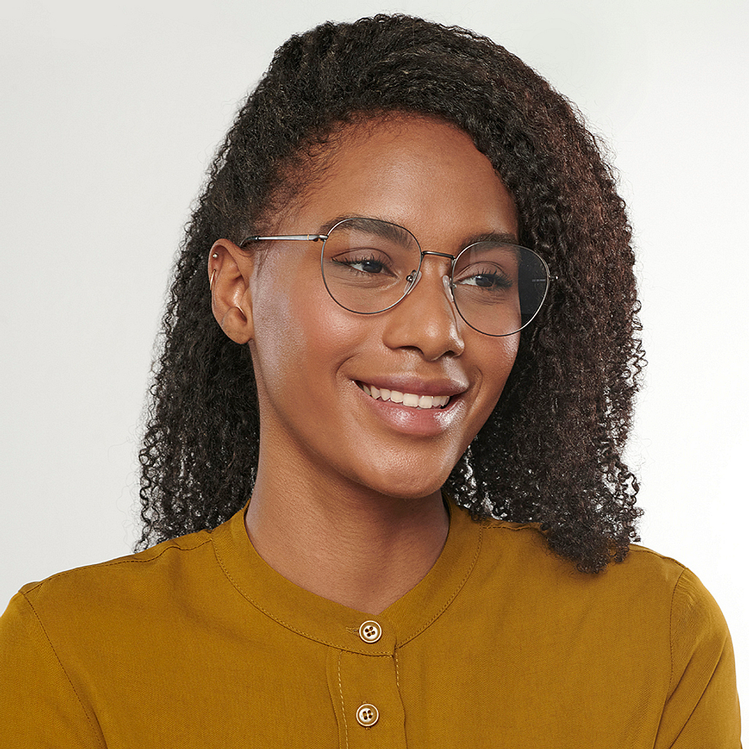 Vincent Chase Online Mid Gunmetal Full Rim Round left side