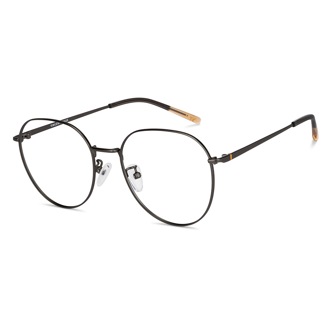 Vincent Chase Online Mid Gunmetal Full Rim Round left side