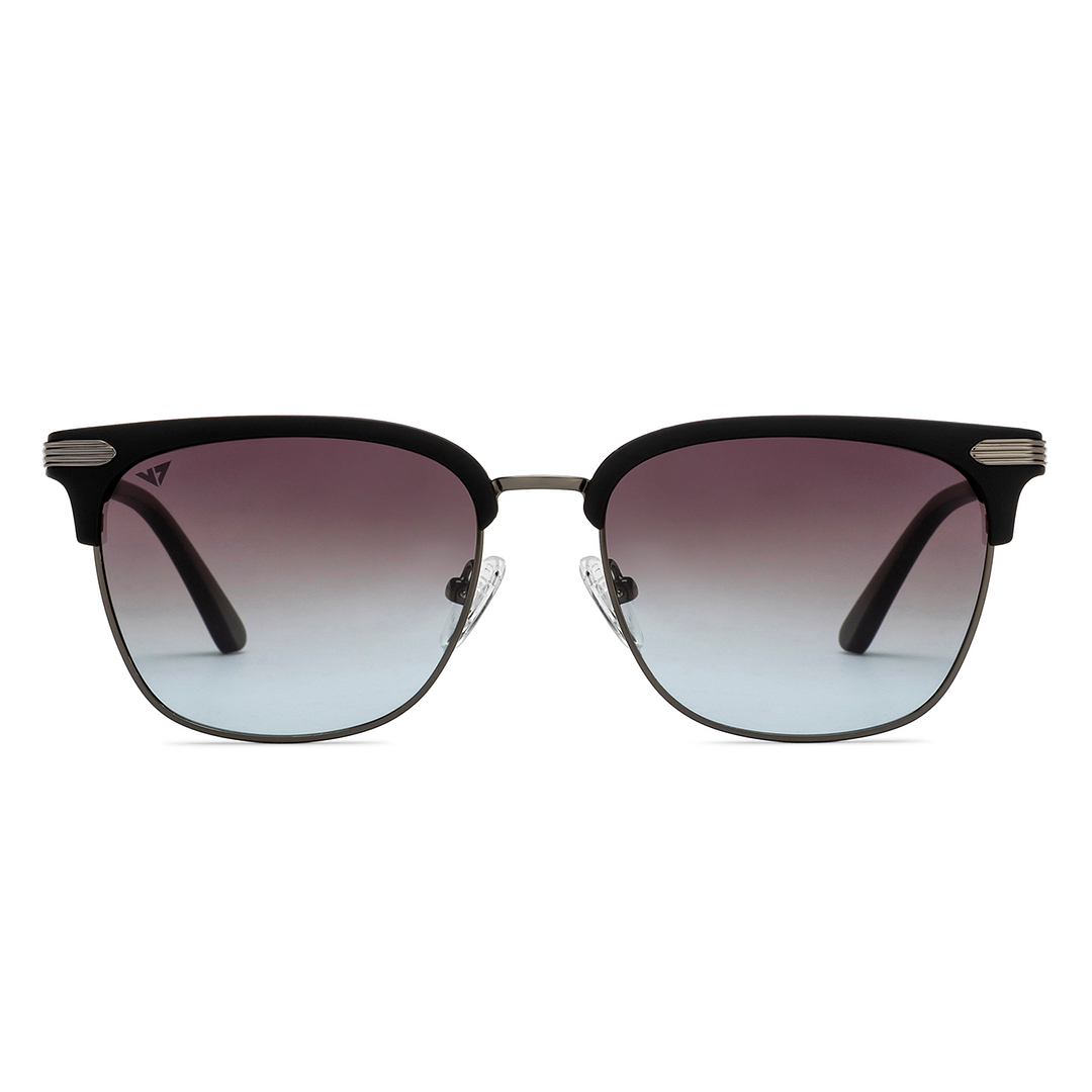 Vincent Chase Polarized Gunmetal Full Rim Clubmaster right side