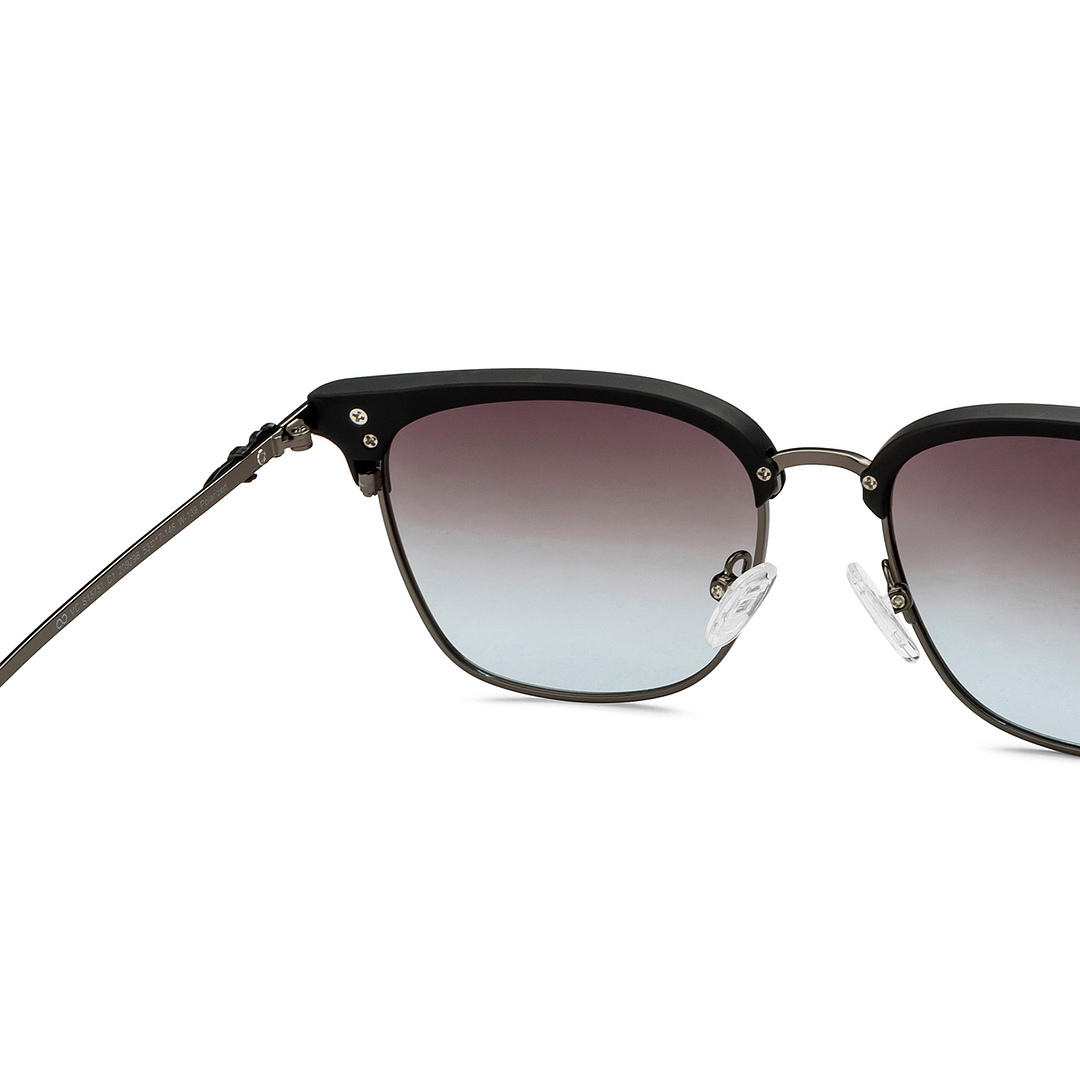 Vincent Chase Polarized Gunmetal Full Rim Clubmaster right side