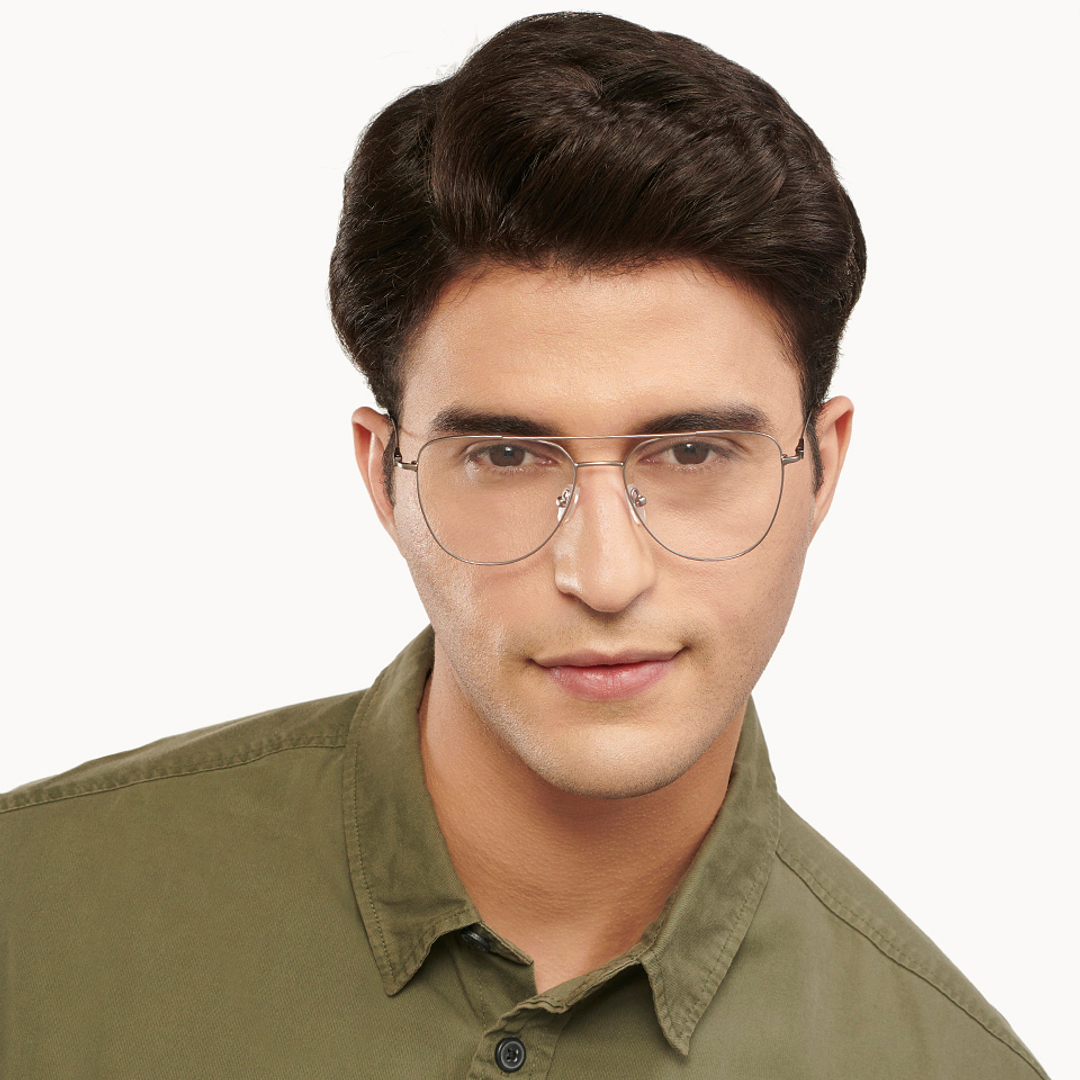 Vincent Chase Online Mid Gunmetal Full Rim Aviator left side