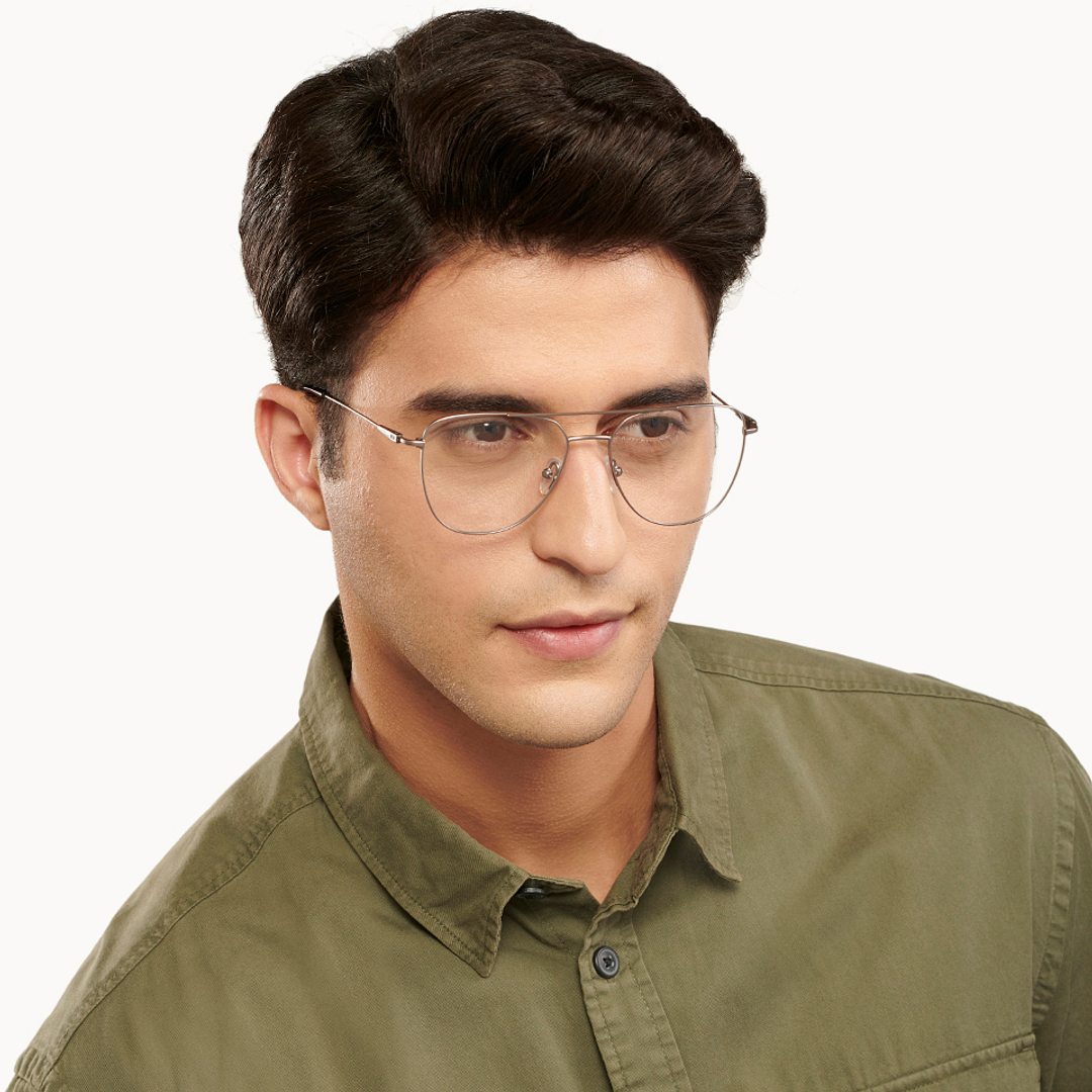 Vincent Chase Online Mid Gunmetal Full Rim Aviator right side