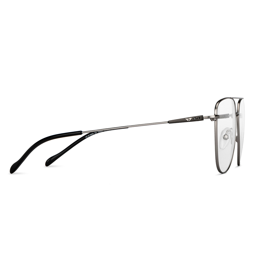 Vincent Chase Online Mid Gunmetal Full Rim Aviator left side