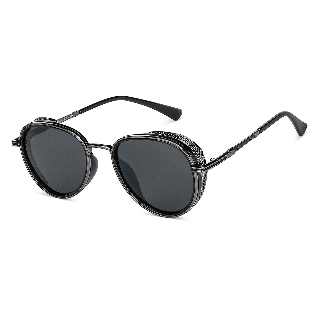 Buy Gunmetal Black Full Rim Aviator Vincent Chase The Metal Edit