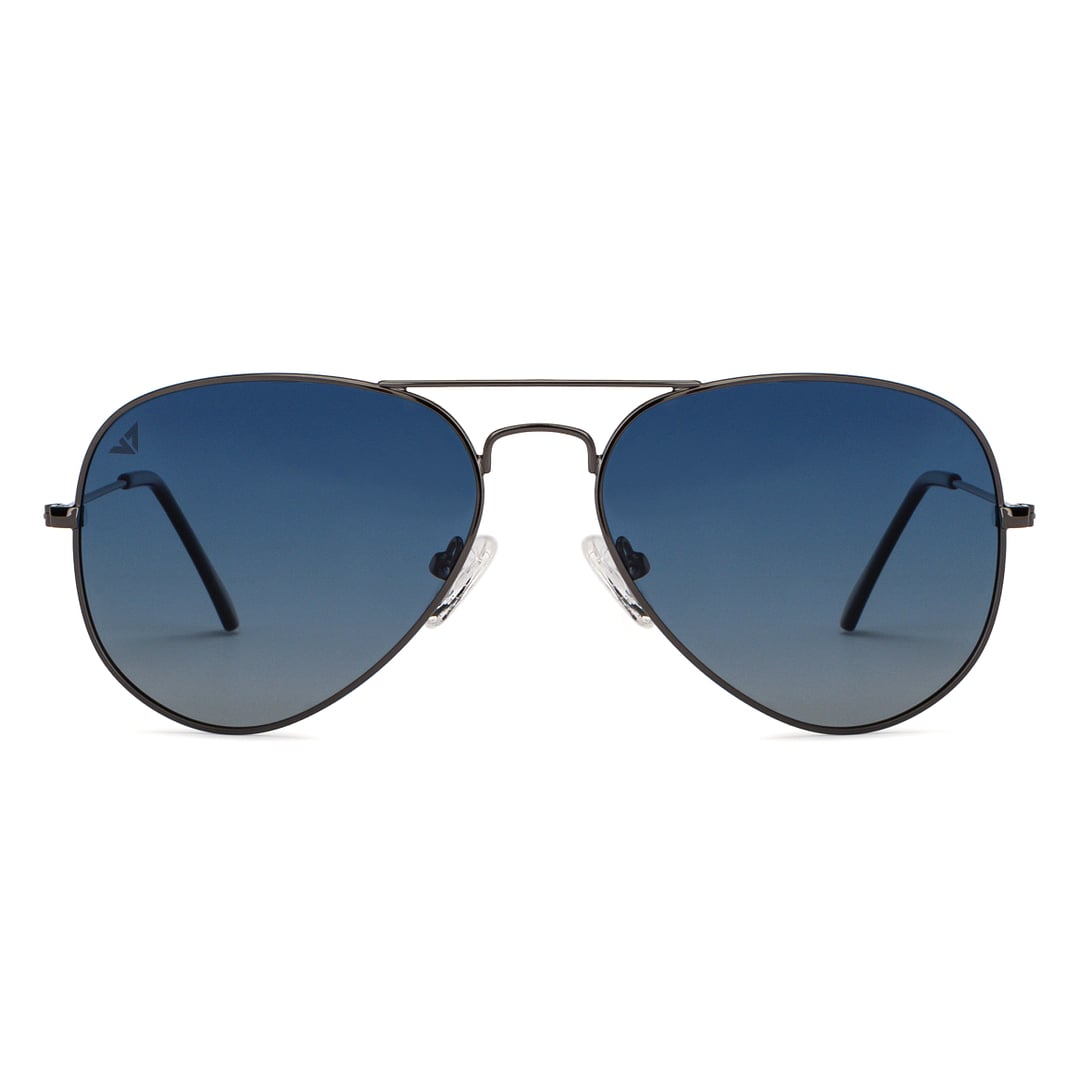 Vincent Chase Polarized Gunmetal Full Rim Aviator right side