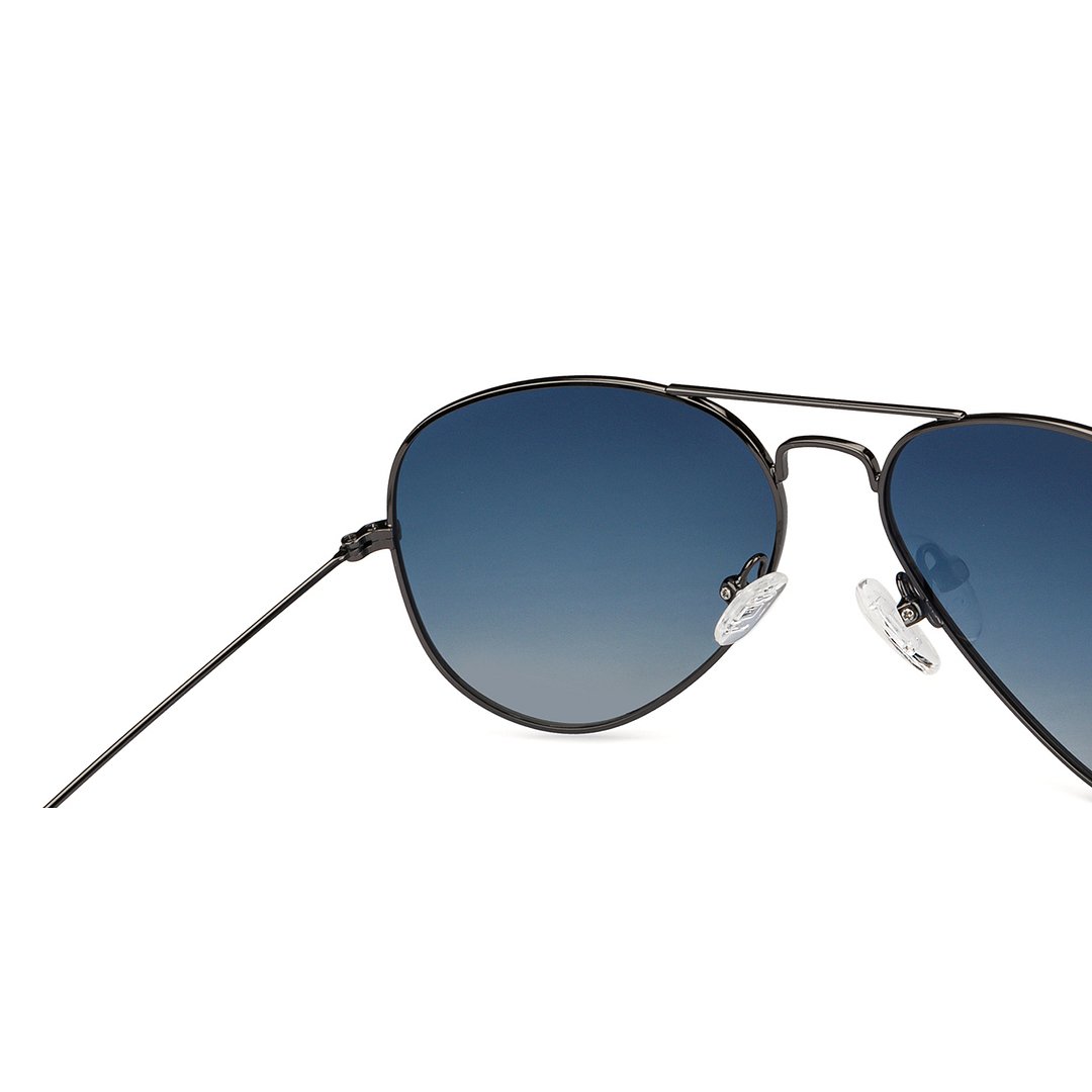 Vincent Chase Polarized Gunmetal Full Rim Aviator right side