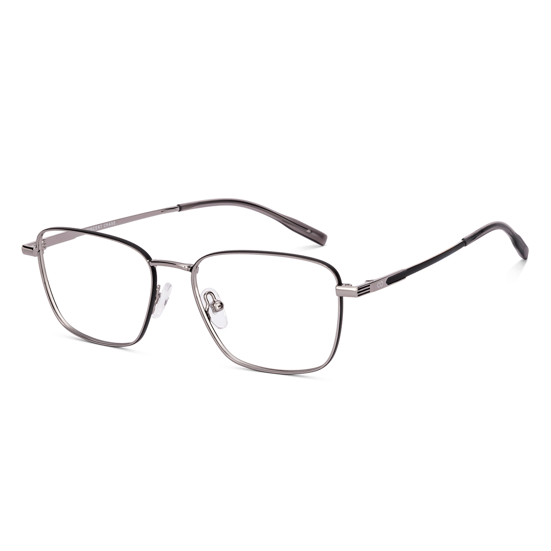 Vincent Chase Online Dark Gunmetal Full Rim Rectangle left side