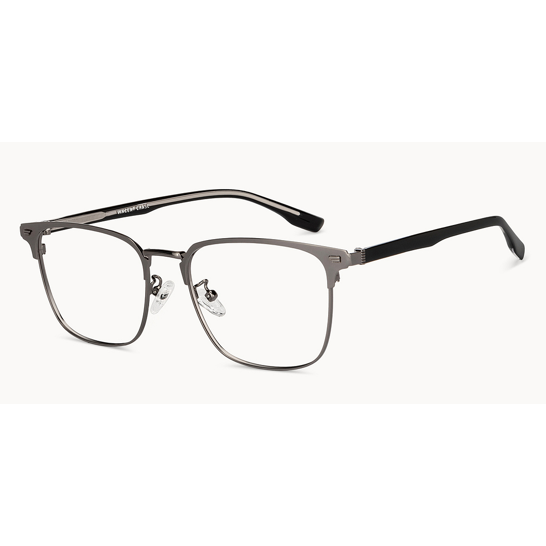 Vincent Chase Online Dark Gunmetal Full Rim Square right side