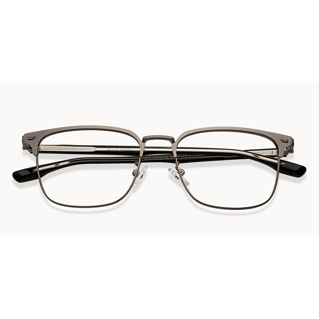 Vincent Chase Online Dark Gunmetal Full Rim Square left side