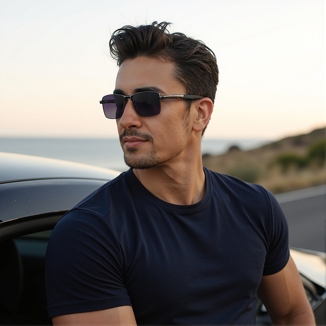 ◆ face Buy Gunmetal Black Full Rim Rectangle Square Vincent Chase The