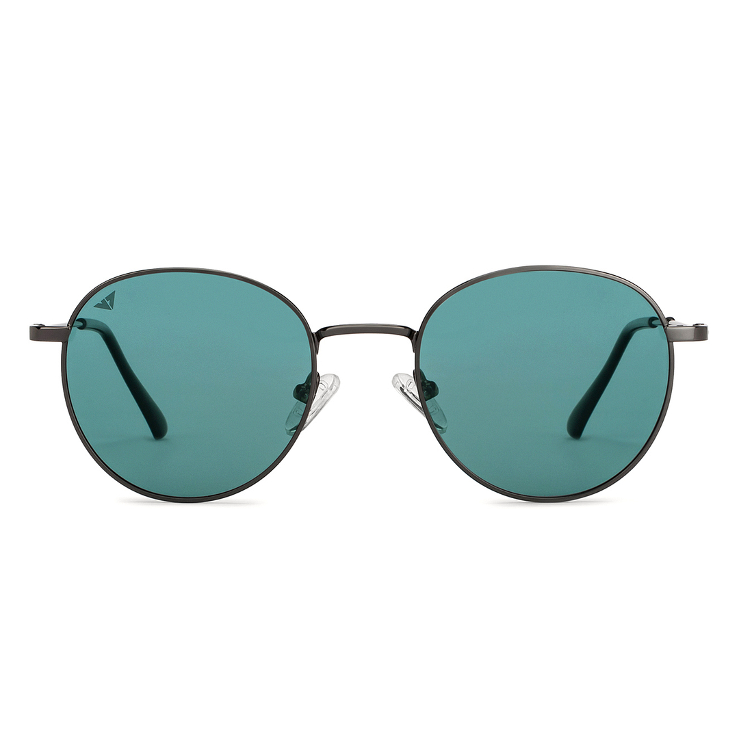 Vincent Chase Online Gunmetal Full Rim Round left side