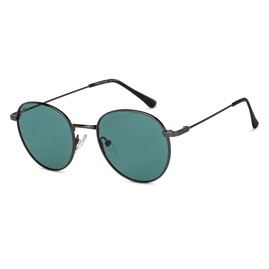 Vincent Chase Online Gunmetal Full Rim Round right side