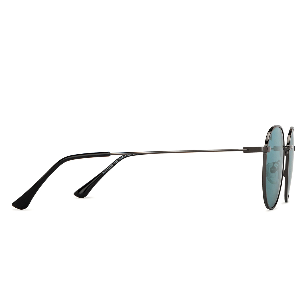 Vincent Chase Online Gunmetal Full Rim Round left side
