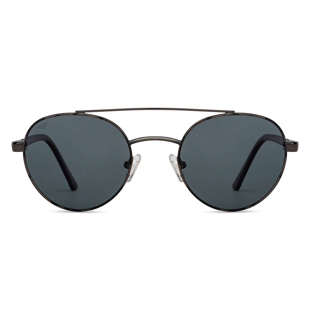 Vincent Chase Online Gunmetal Full Rim Round left side