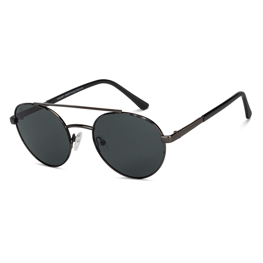 Vincent Chase Online Gunmetal Full Rim Round right side