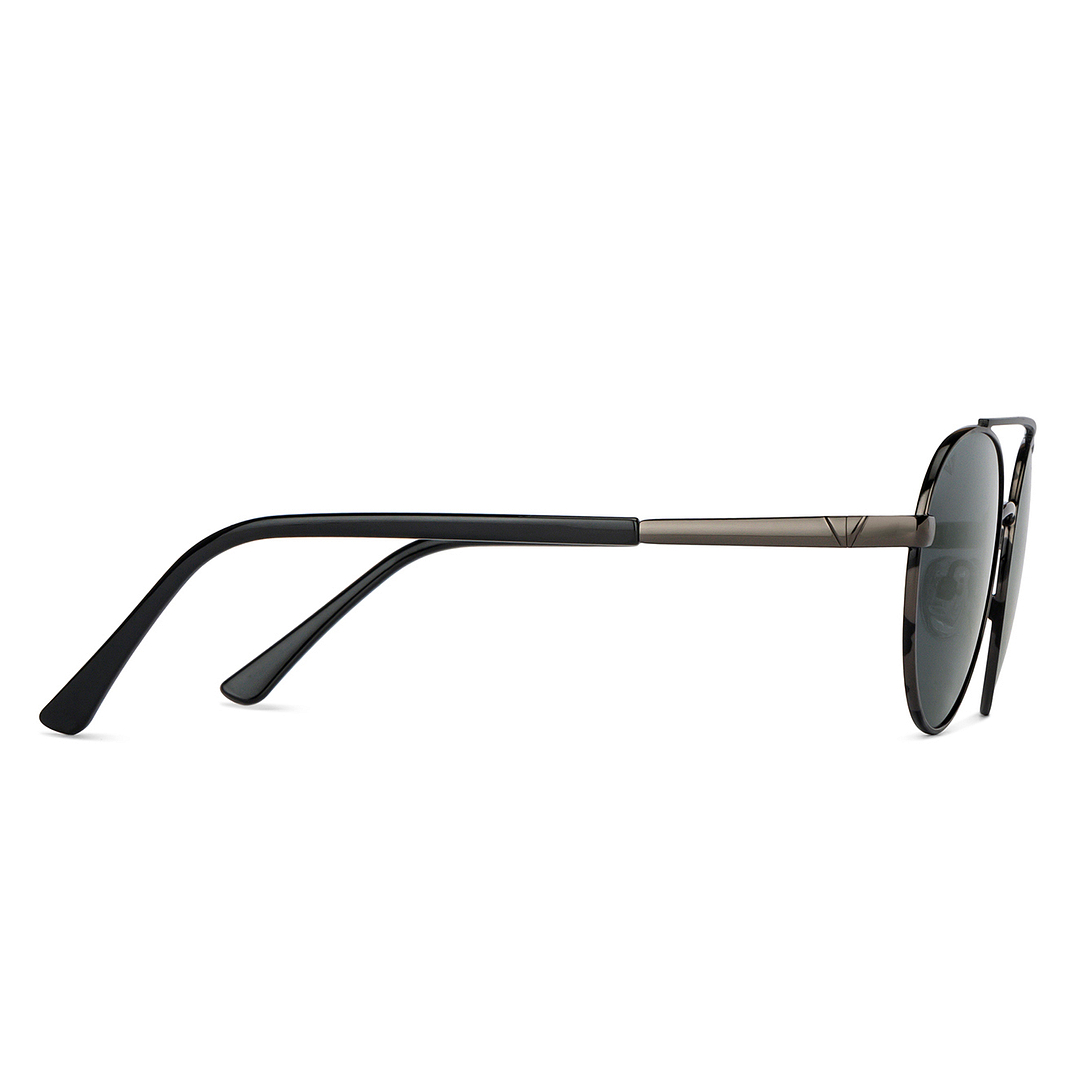 Vincent Chase Online Gunmetal Full Rim Round left side