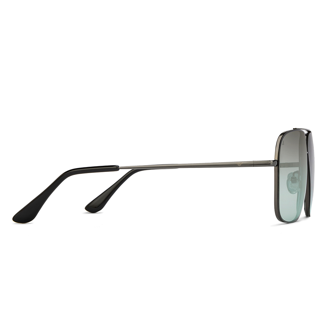 Vincent Chase Gunmetal Full Rim Rectangle left side