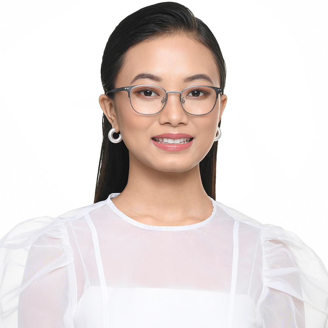 Vincent Chase Online Dark Gunmetal Full Rim Round left side