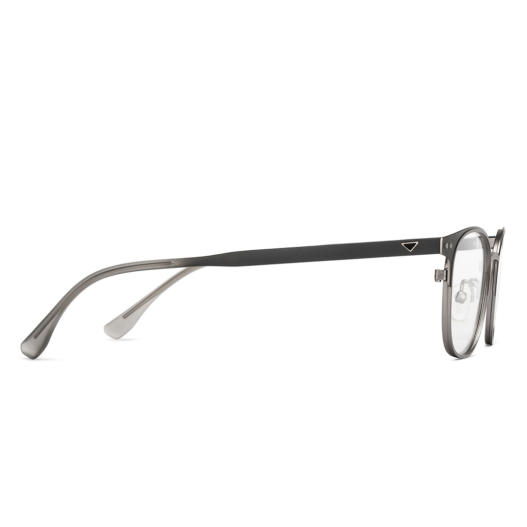 Vincent Chase Online Dark Gunmetal Full Rim Round left side