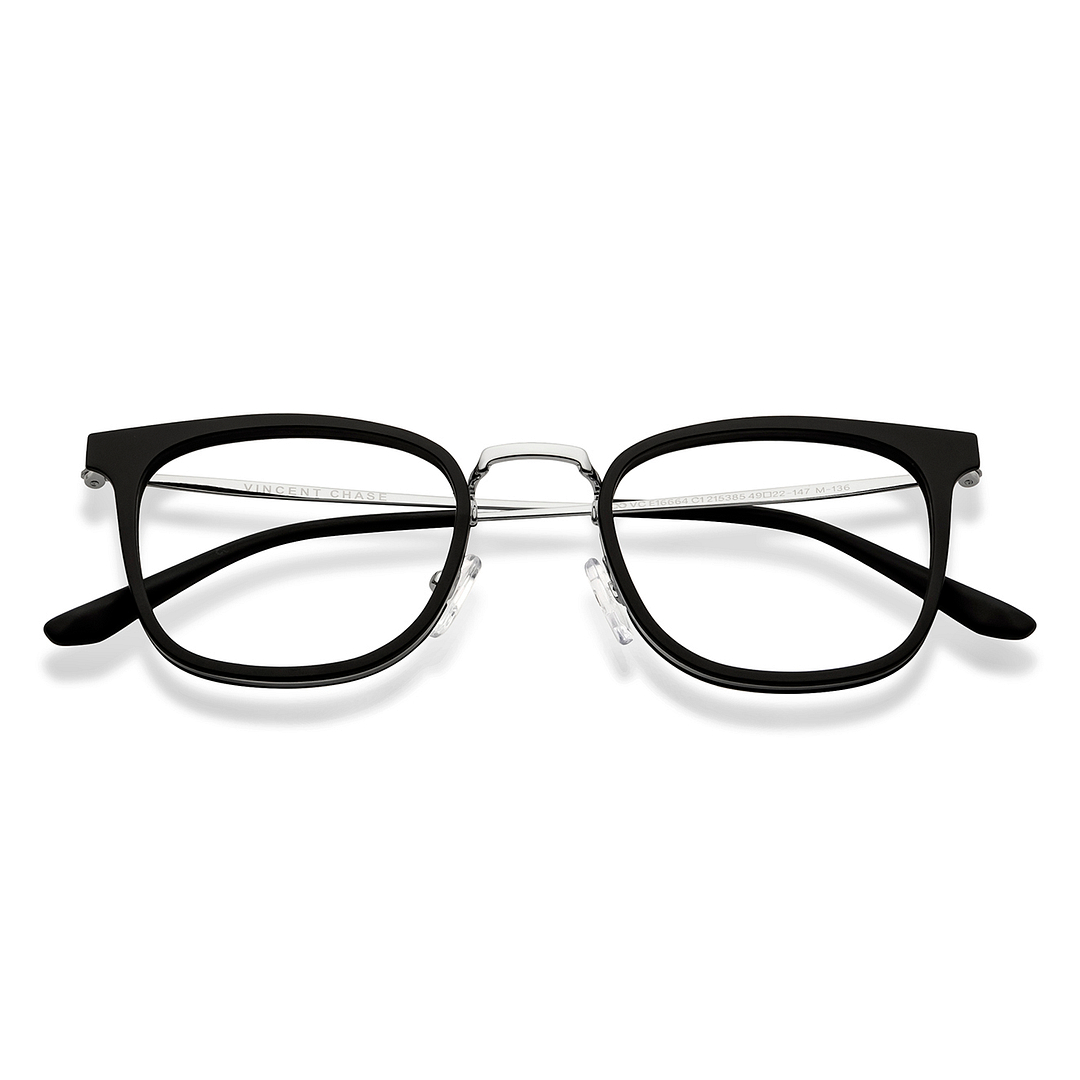 Vincent Chase Dark Gunmetal Full Rim Square left side