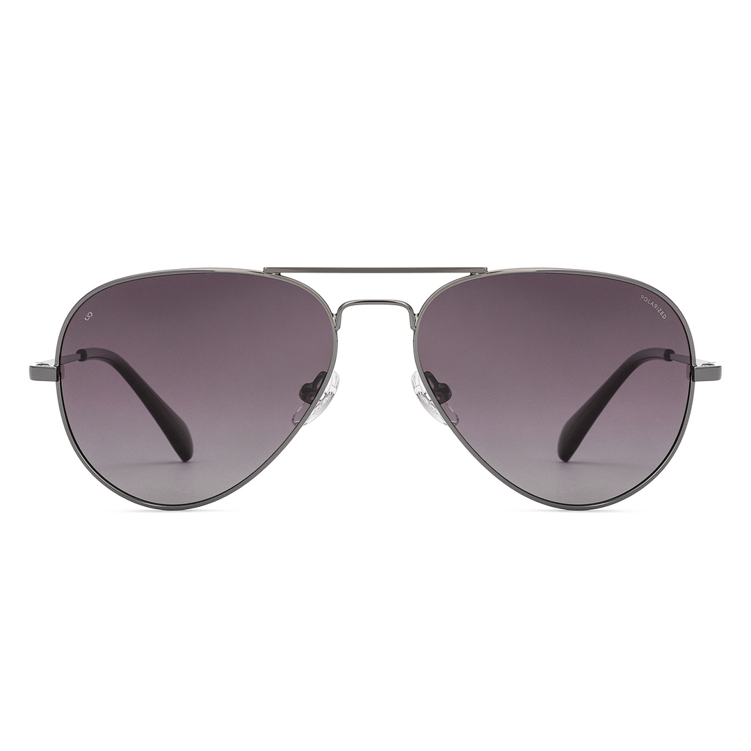 Vincent Chase Polarized Gunmetal Full Rim Aviator right side