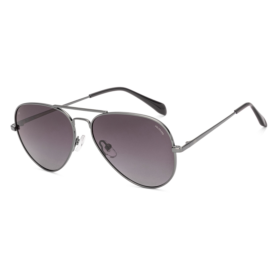 Vincent Chase Polarized Gunmetal Full Rim Aviator right side