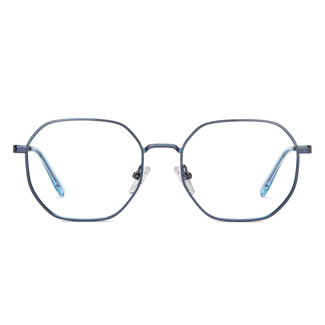 Buy Gunmetal Blue Full Rim Geometric Vincent Chase SLEEK STEEL VC