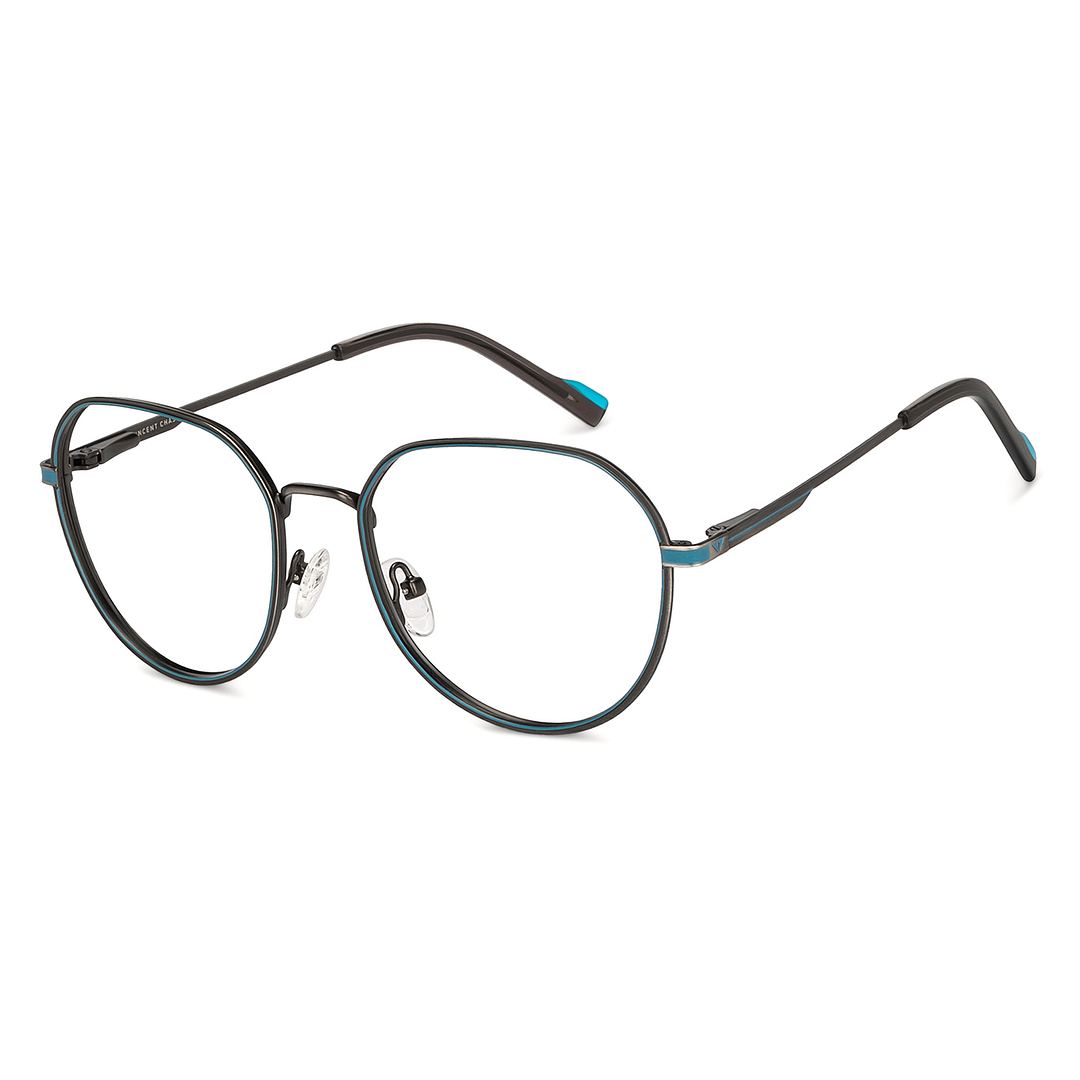 Vincent Chase Online Mid Gunmetal Full Rim Geometric right side