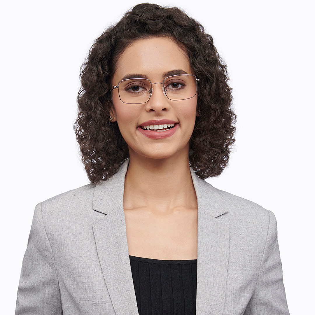 Vincent Chase Online Mid Gunmetal Full Rim Rectangle left side