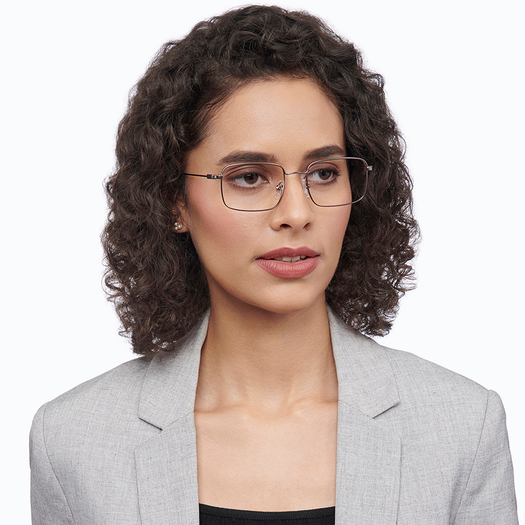 Vincent Chase Online Mid Gunmetal Full Rim Rectangle right side