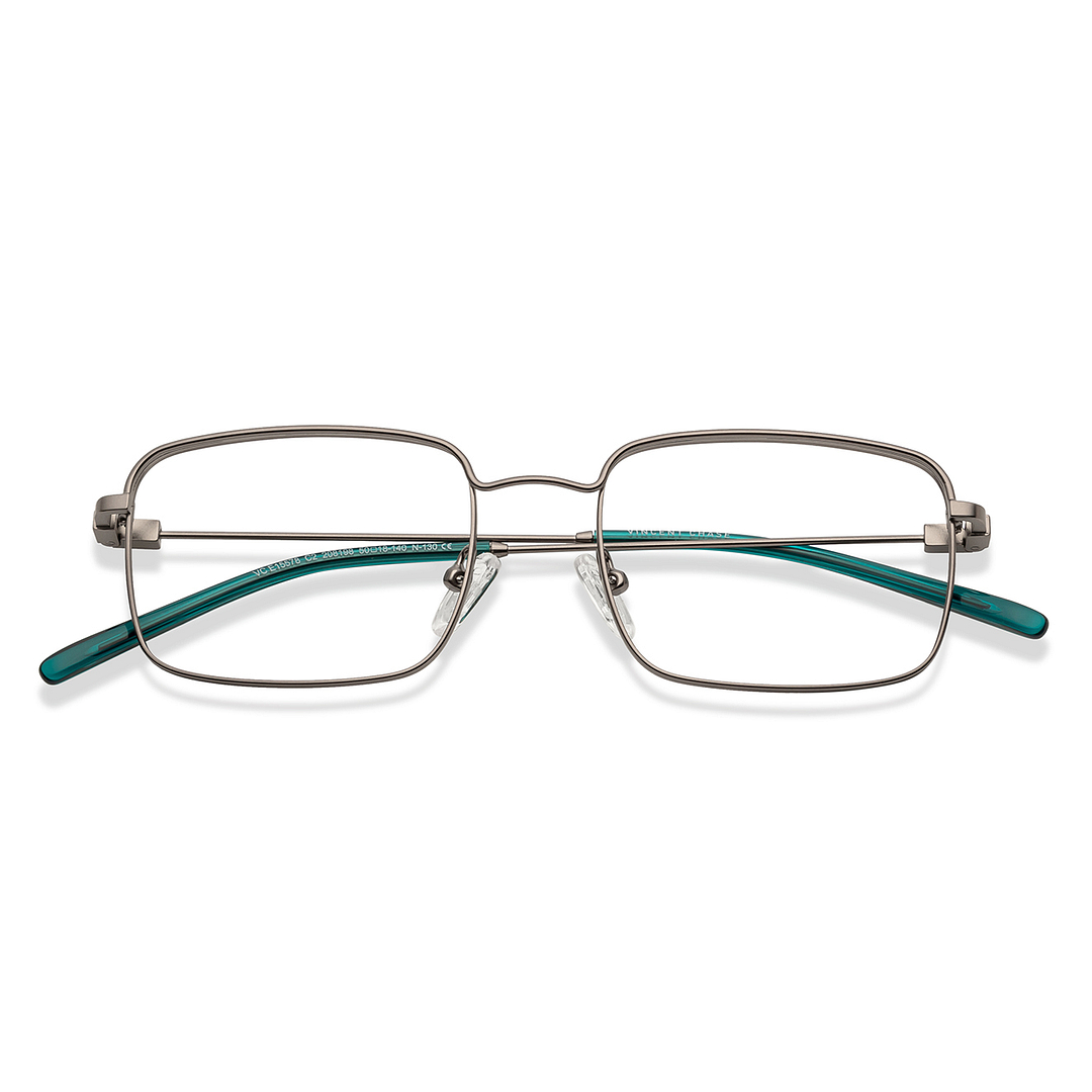 Vincent Chase Online Mid Gunmetal Full Rim Rectangle left side