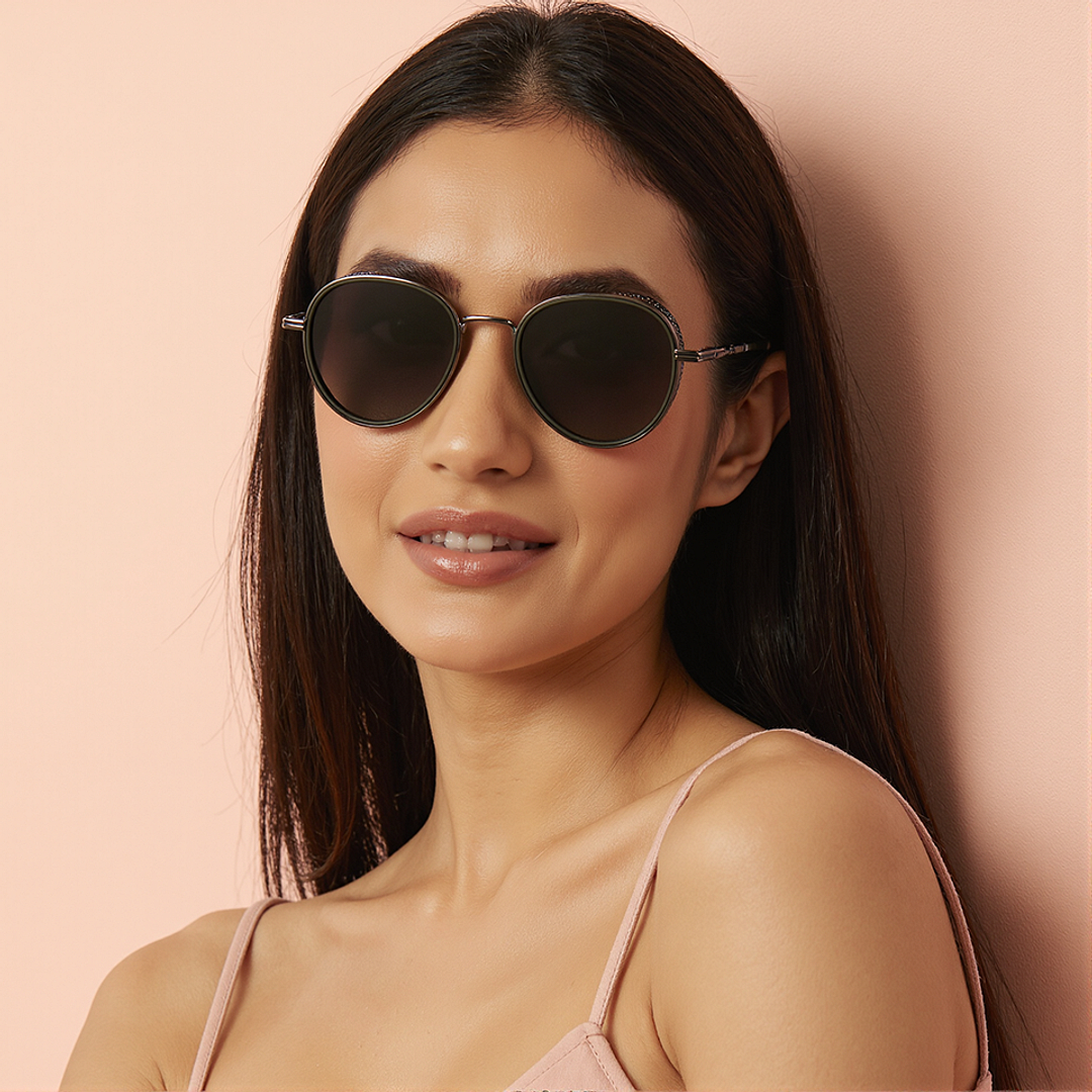 Vincent Chase Gunmetal Full Rim Aviator left side