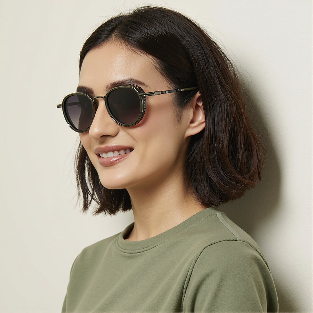 Vincent Chase Gunmetal Full Rim Aviator right side