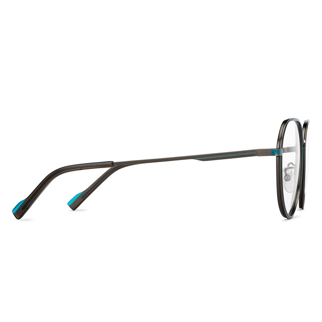 Vincent Chase Online Mid Gunmetal Full Rim Round left side