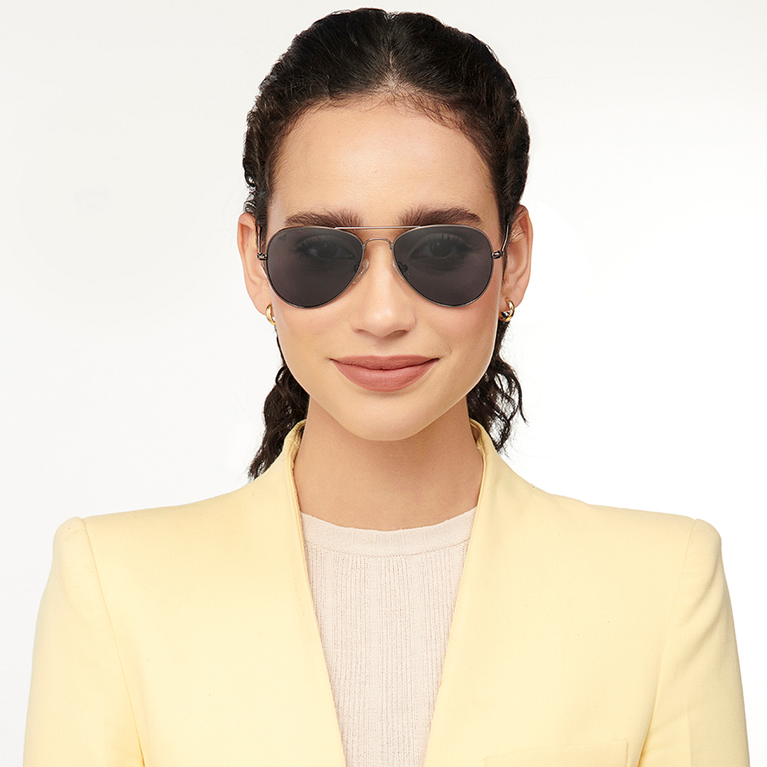 Vincent Chase Online Gunmetal Full Rim Aviator right side