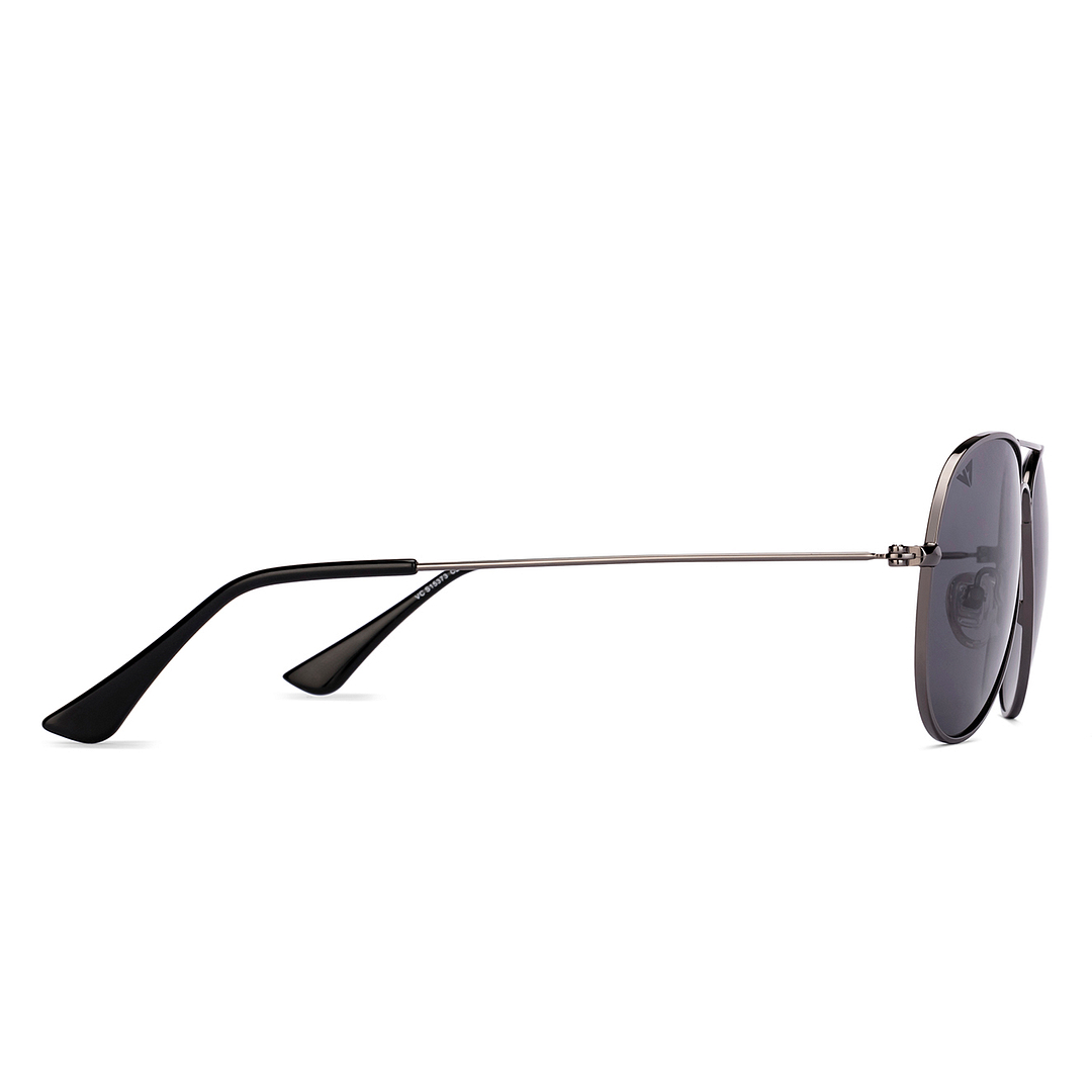 Vincent Chase Online Gunmetal Full Rim Aviator left side